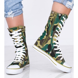 Find Your Self gröna camo sneakers 1