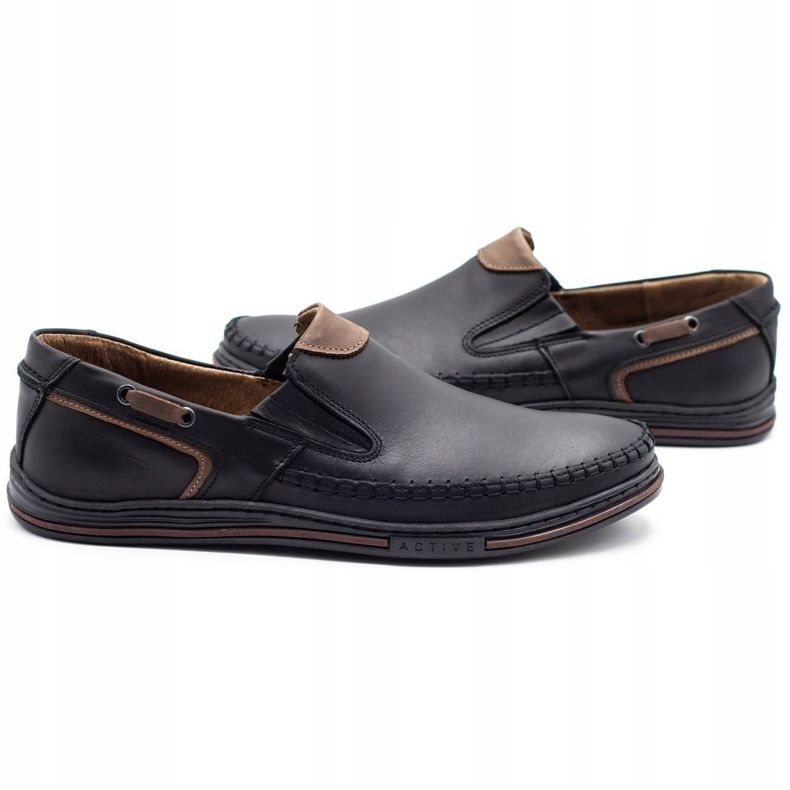 Polbut Herrskor loafers 09 svart brun 3