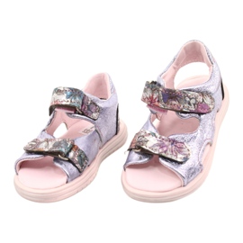 Sandaler på kålrot Mazurek 1314 Amethyst Pearl violett silver- 1