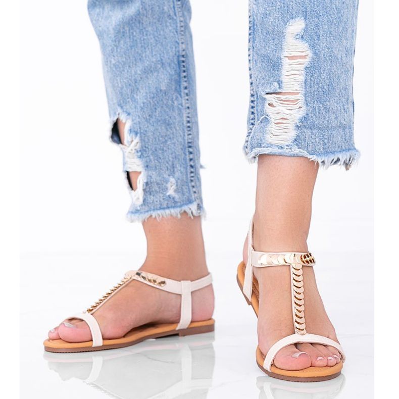 Beige damsandaler från Emmie 1