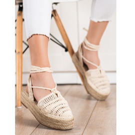 Small Swan Knutna Espadrilles -sandaler beige 1