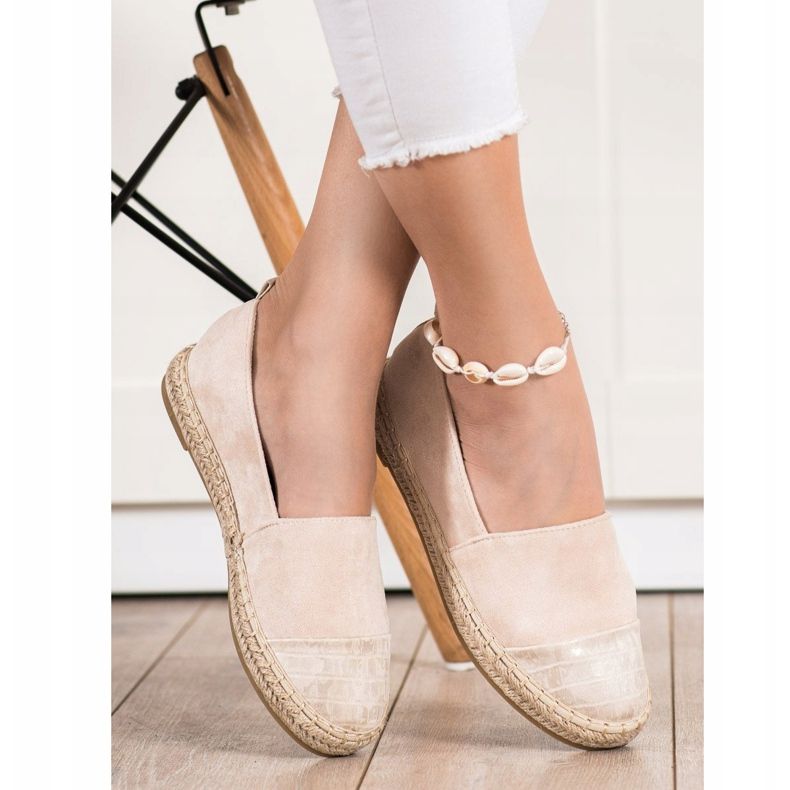 Bestelle Beige mocka Espadrilles 1
