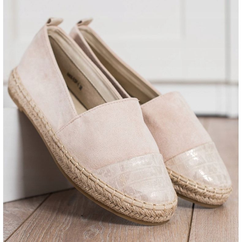 Bestelle Beige mocka Espadrilles 2
