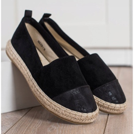 Bestelle Svart mocka Espadrilles 2