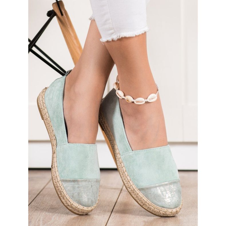 Bestelle Mint mocka Espadrilles grön 1