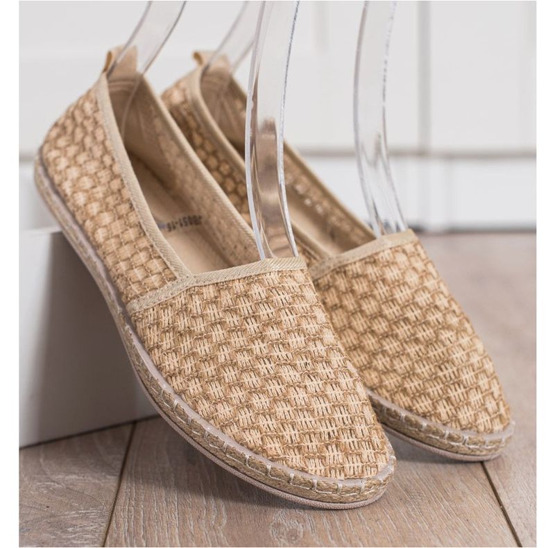 Balada Lätt espadrill i textil beige brun 1