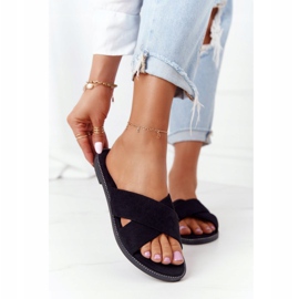 Dam Velour Black Tofflor Edesa svart 2