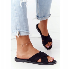 Dam Velour Black Tofflor Edesa svart 1