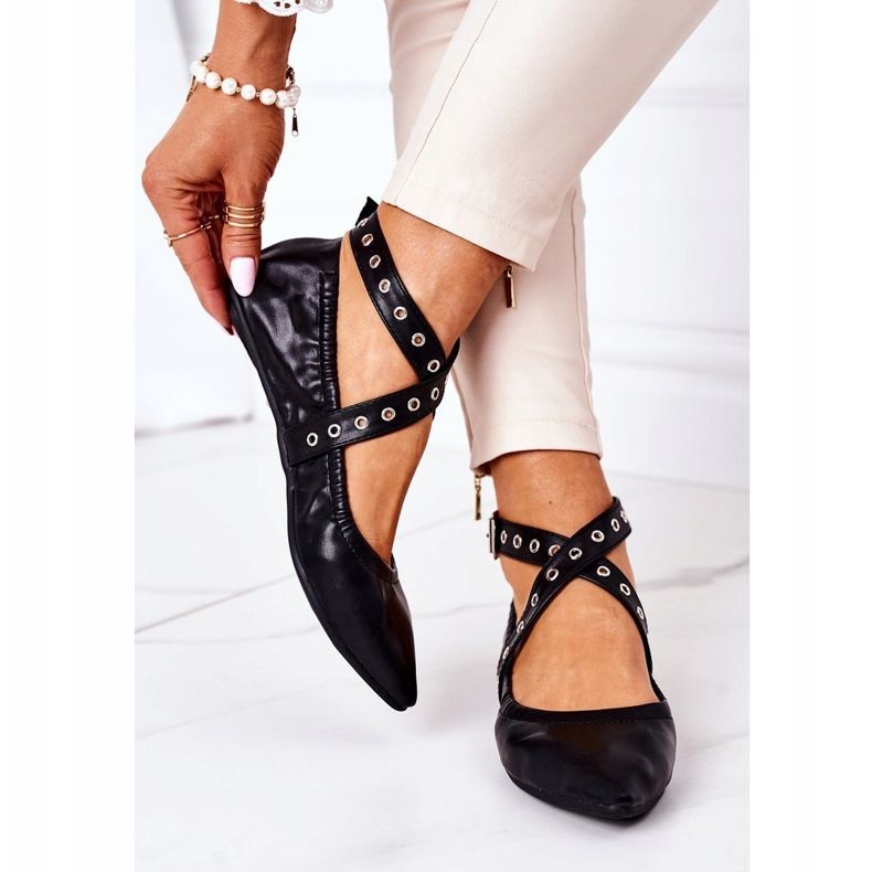 Vikta Lu Boo svarta Ballerinor 2