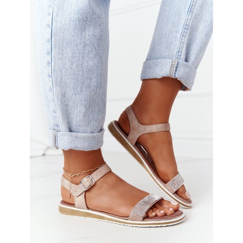 S.Barski Sandaler med Cubic Zirconia S. Barski 701-18 Beige 2