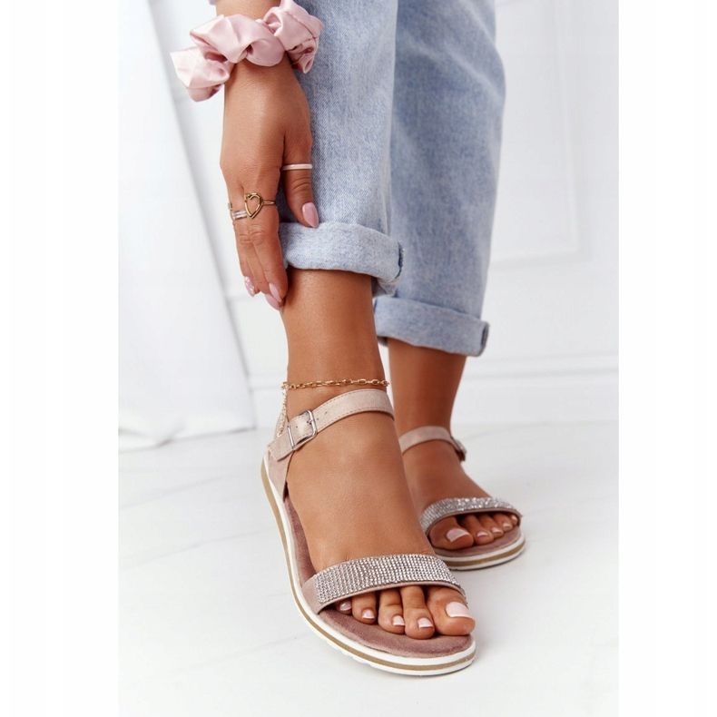 S.Barski Sandaler med Cubic Zirconia S. Barski 701-18 Beige 1