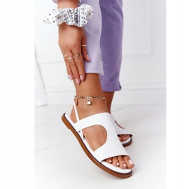 Lädersandaler med manschett Big Star HH274717 Vit 2