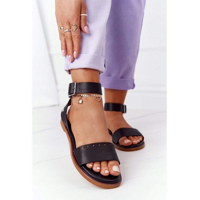 Läder Sandaler Big Star HH274720 Svart 2