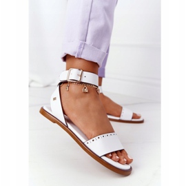 Läder Sandaler Big Star HH274722 Vit 1