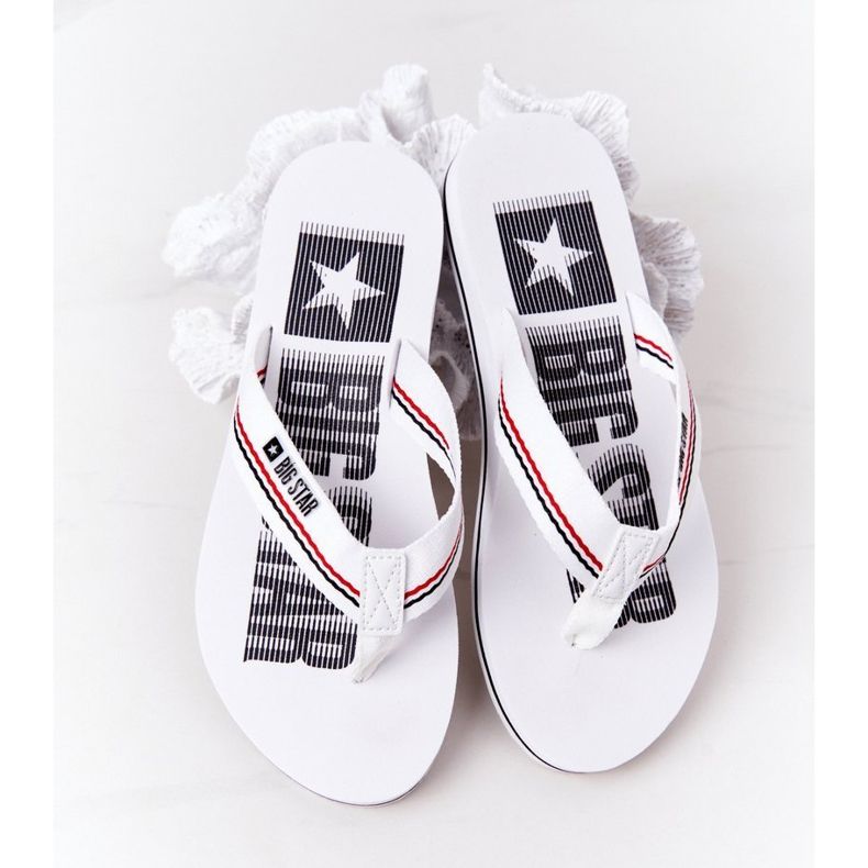 Flip-flops för kvinnor Big Star HH274A062 Vit 1