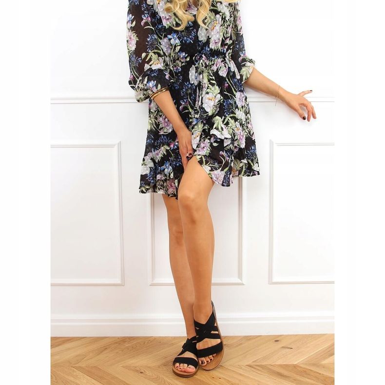 Sandaler med gummiband svart 9225 Svart 1