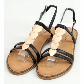 Svarta damsandaler N-101 Svart 1