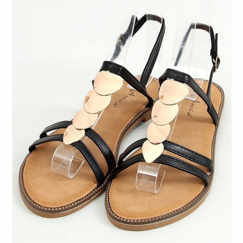 Svarta damsandaler N-101 Svart 1