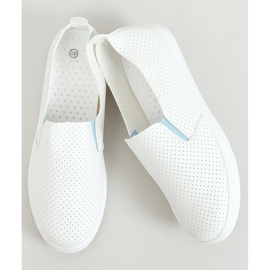 Vita LA45 Blå slip-on sneakers 1