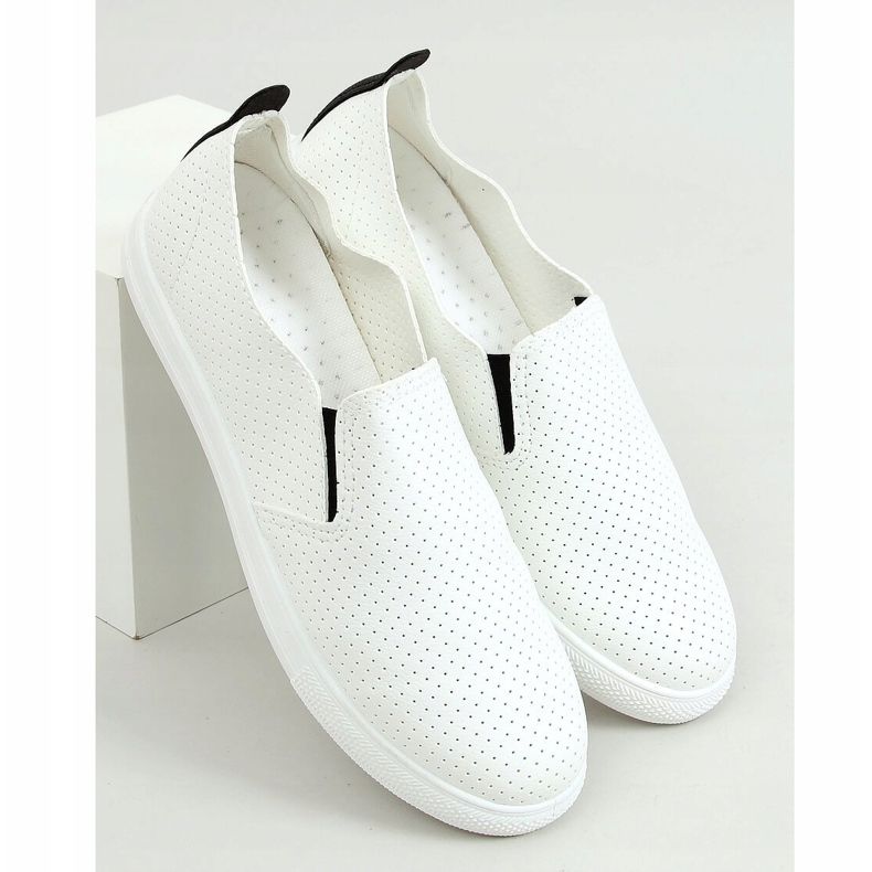 Sneakers slip-on vita LA45 Svart 1