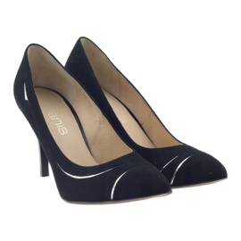Pumps för kvinnor stiletter Anis 4474 svart silver- 4