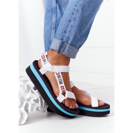 Skumsandaler på The Big Star HH274A087 svartvita plattform 2