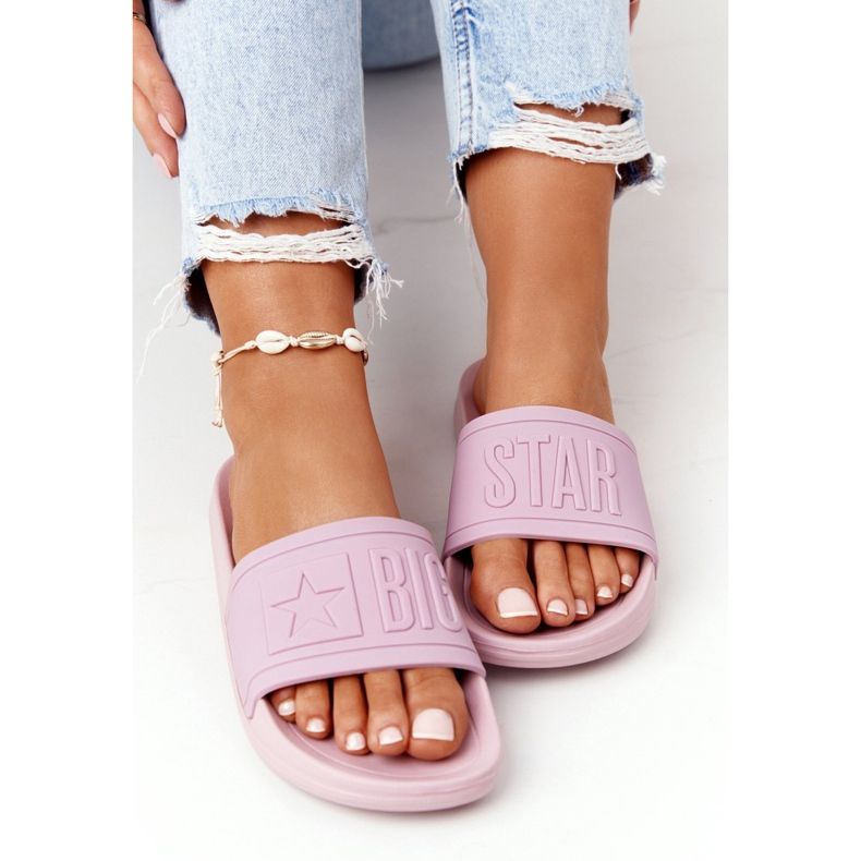 Dam Tofflor Big Star HH274A041 Pulverrosa 1