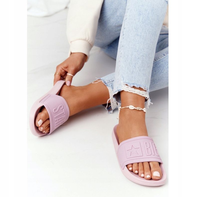 Dam Tofflor Big Star HH274A041 Pulverrosa 2