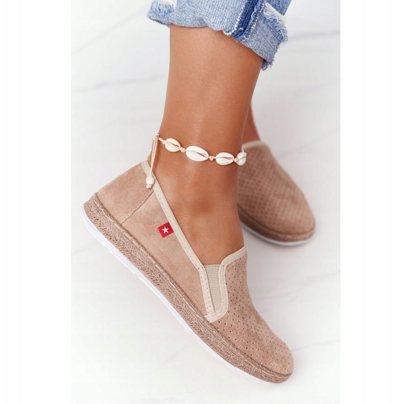 Openwork Espadrilles Big Star FF276035 Beige 1