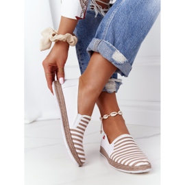 Kvinnors Espadrilles Big Star HH276001 Beige-White vit brun 2