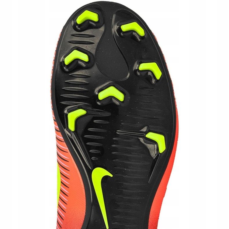 Nike Mercurial Vapor Xi Fg Jr 831945-870 fotbollsskor mångfärgad röd 1