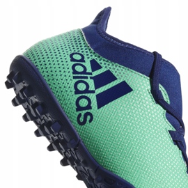 Adidas X Tango 17.4 Tf M CP9137 fotbollsskor grön grön 2