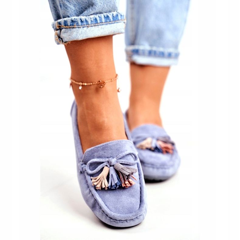 Evento Dam Loafers Mocka 20PB35-2003 Blå Donna Mia 4