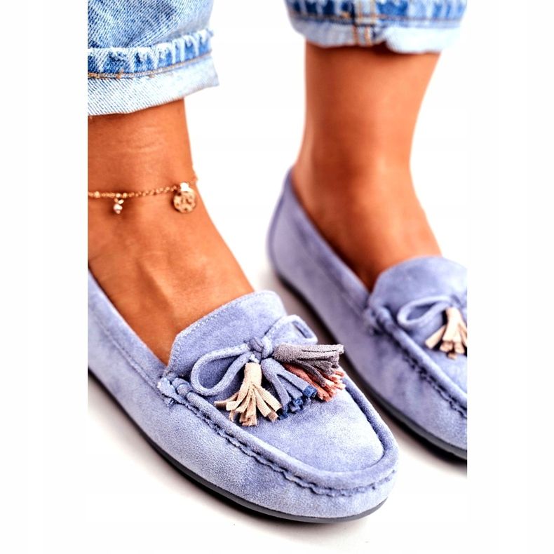 Evento Dam Loafers Mocka 20PB35-2003 Blå Donna Mia 6