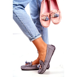 Evento Dam Loafers Mocka 20PB35-2003 Blå Donna Mia 1