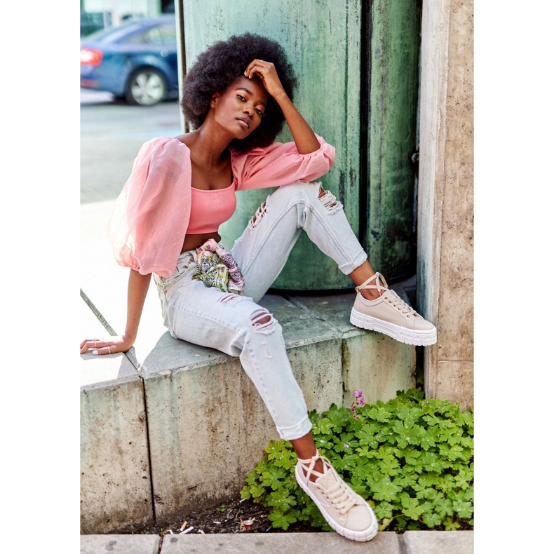 Damskor Sneakers Beige Big City Life 1