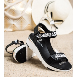 Filippo Sandaler i läder svart 1