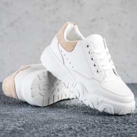 SHELOVET Trendiga vita sneakers 1
