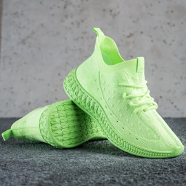 SHELOVET Gröna textilskor 1