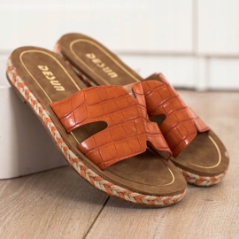 SHELOVET Casual Orange Tofflor 2