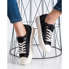 SHELOVET Sneakers på plattformen svart 2