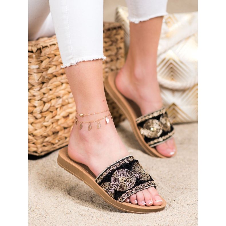 Bona Snygga tofflor svart 1