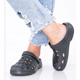 Svarta Karolinos tofflor för kvinnor 1