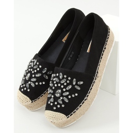 RC-96 Black Espadrilles med stenar svart 1