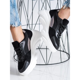 Seastar Svarta sneakers på plattformen 2