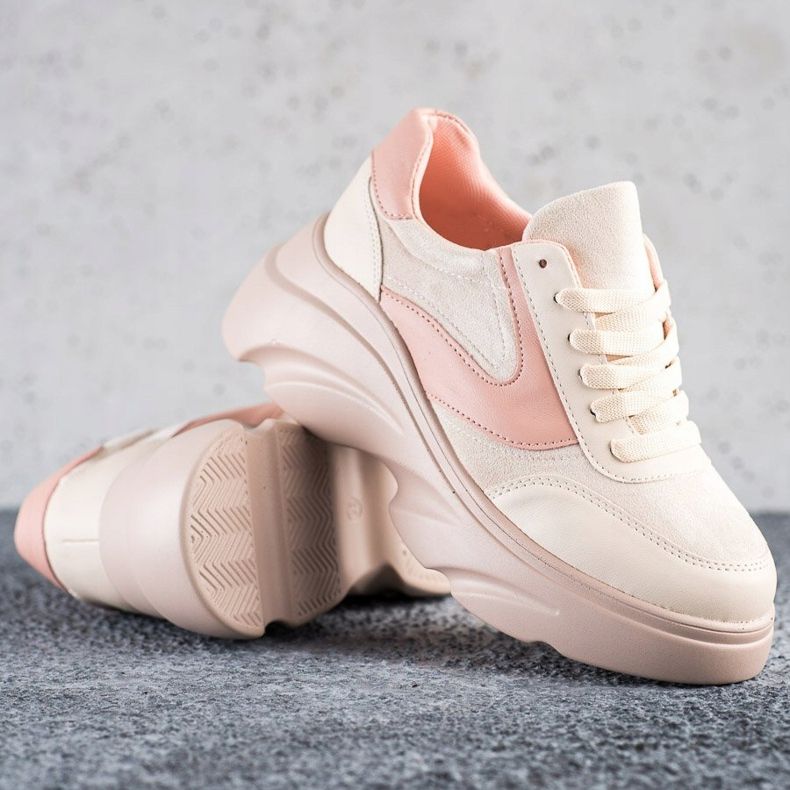 Seastar Pulverskor på plattformen rosa 1