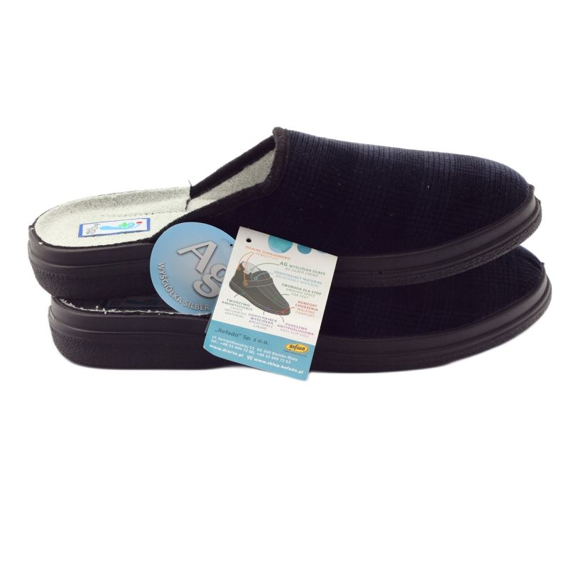 Befado herrhälsoskor tofflor 125M010 tofflor marinblå 5