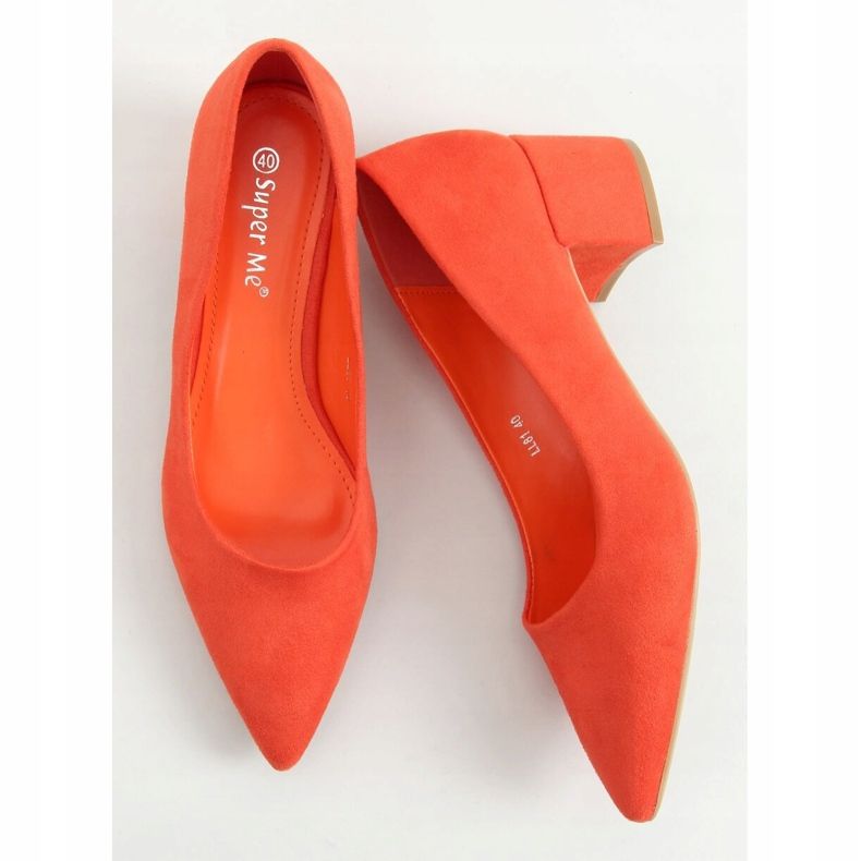 Pumps lågklackat orange LL81 Orange 1