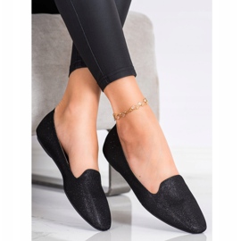 Super Mode Glitter ballerinor svart 1