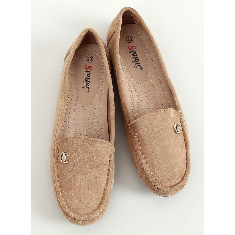 Dam loafers mörkbeige GS14P khaki kaki 1